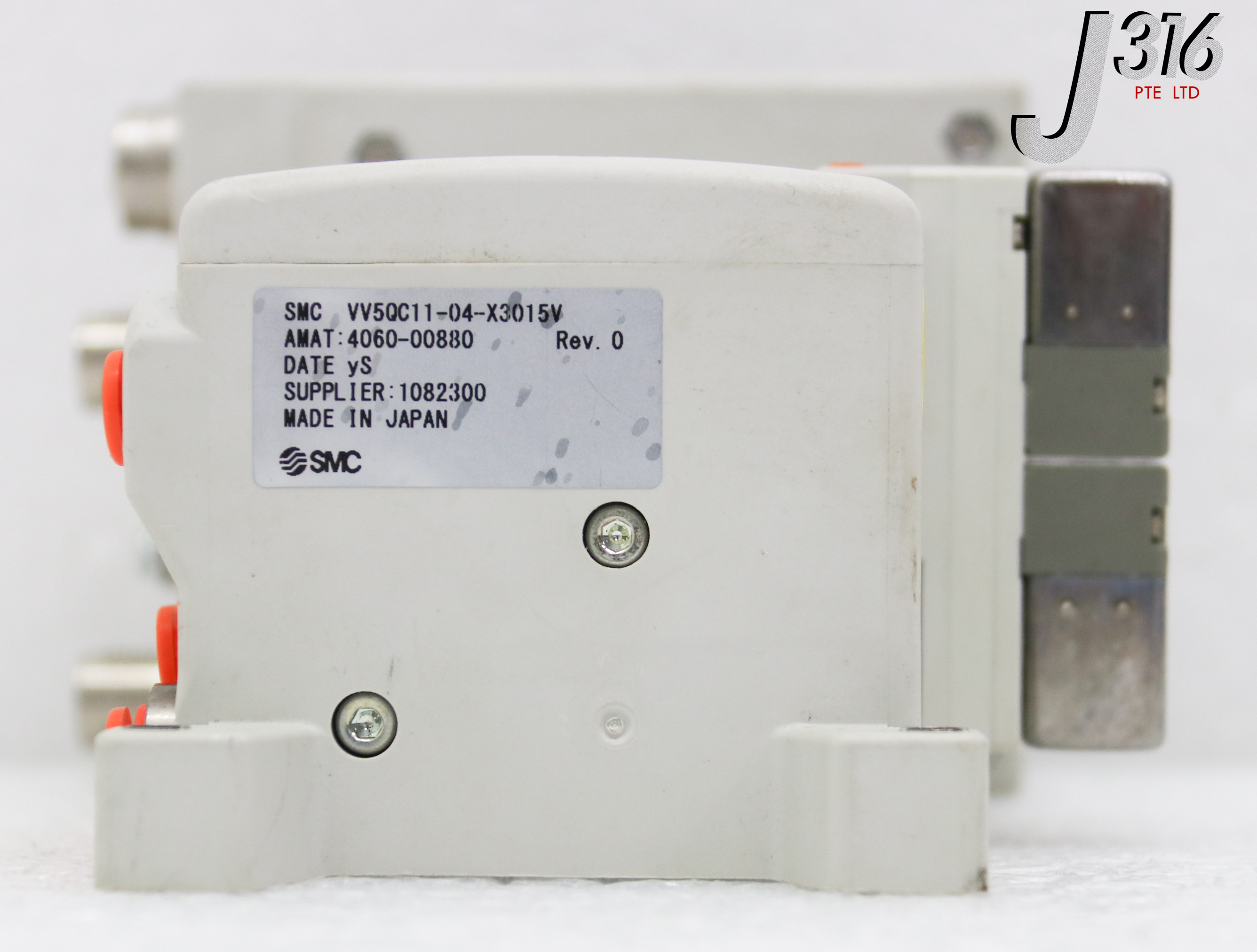 のん 34779 SMC 4-SLOT PNEU MANF, 4060-00880 W/ SI UNIT EX260-SDN3